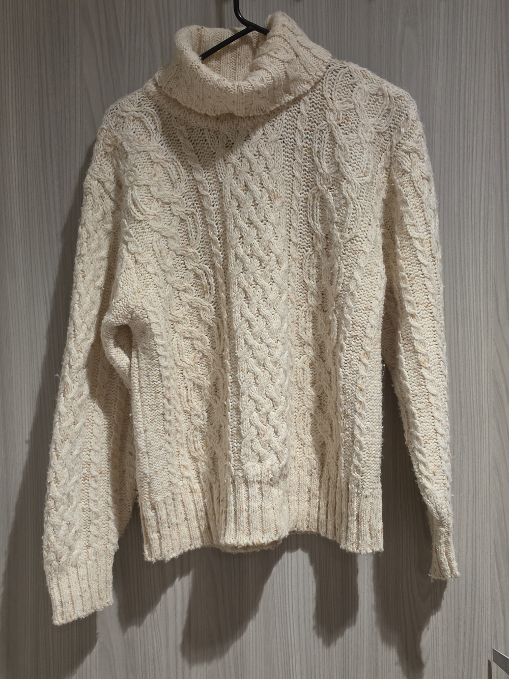 Cozy Cream Cable Turtleneck Sweater